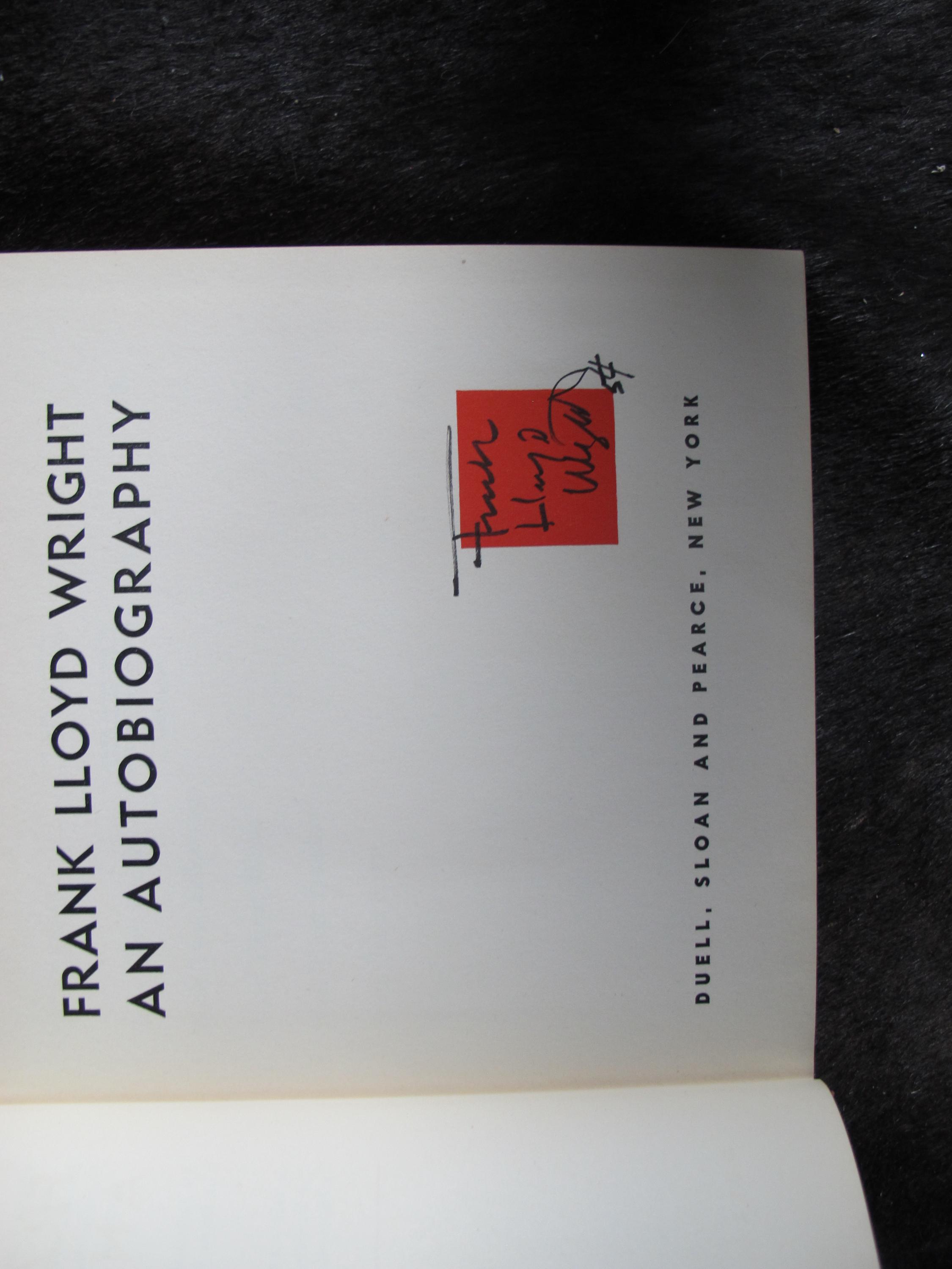 Frank Lloyd Wright Autograph
