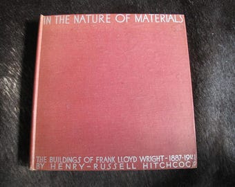 Frank LLoyd Wright HAND SIGNED 1942 The Buildings of 1887-1941 In The Nature of Materials First Edition & Printing autograph signature