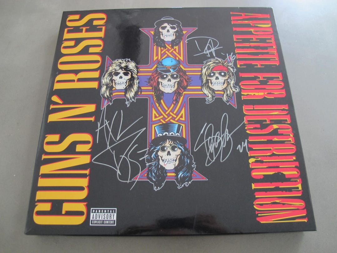 ガンズ・アンド・ローゼズ 直筆サイン入り アペタイト・フォー・ディス