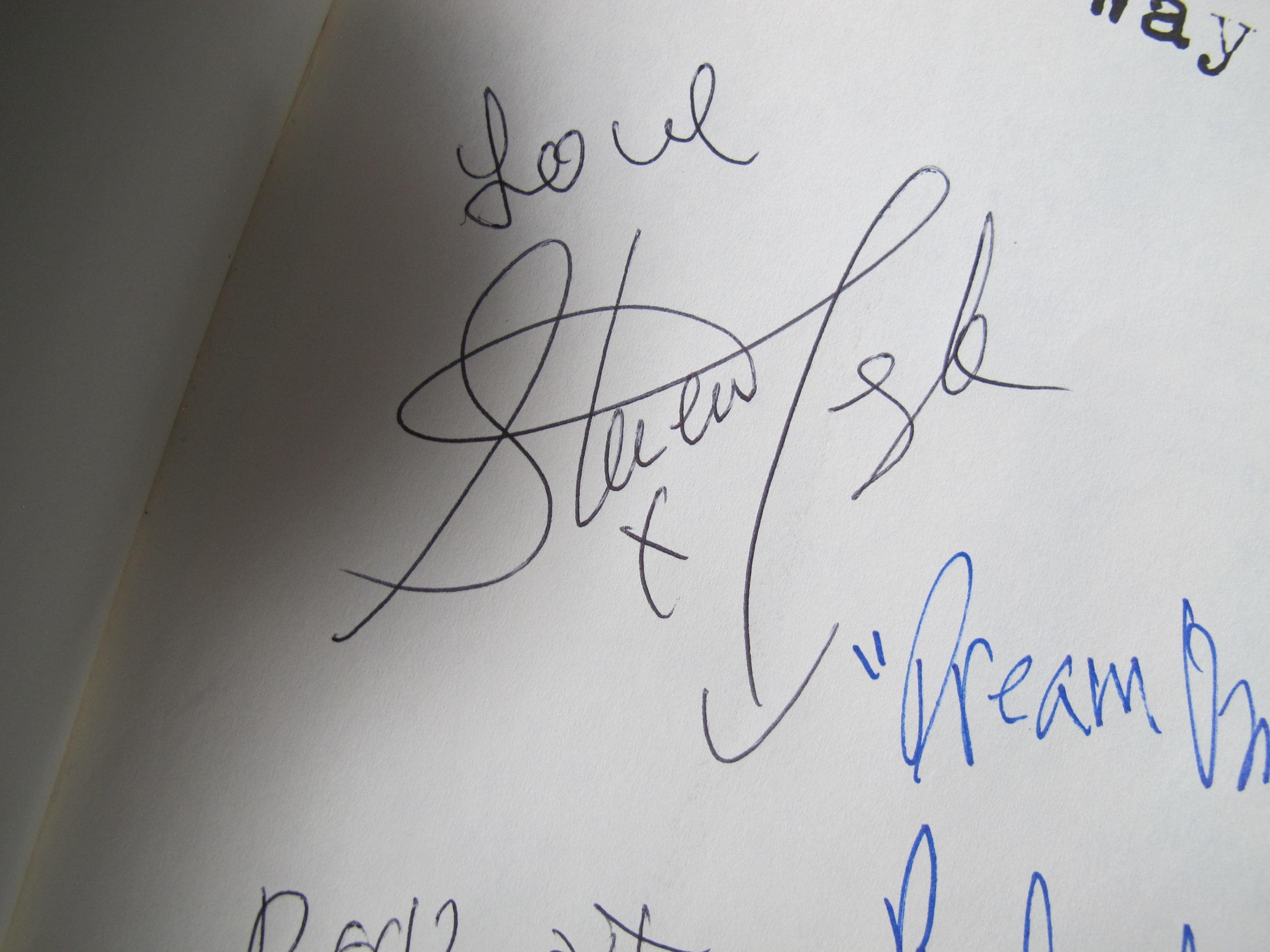 エアロスミス 直筆サイン入り X 3 スティーブン タイラー ジョー