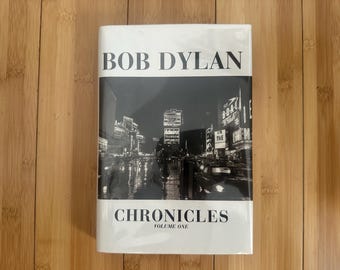 Bob Dylan, autografato a mano, Chronicles Volume One, prima edizione e stampa del libro, vincitore del Premio Nobel.