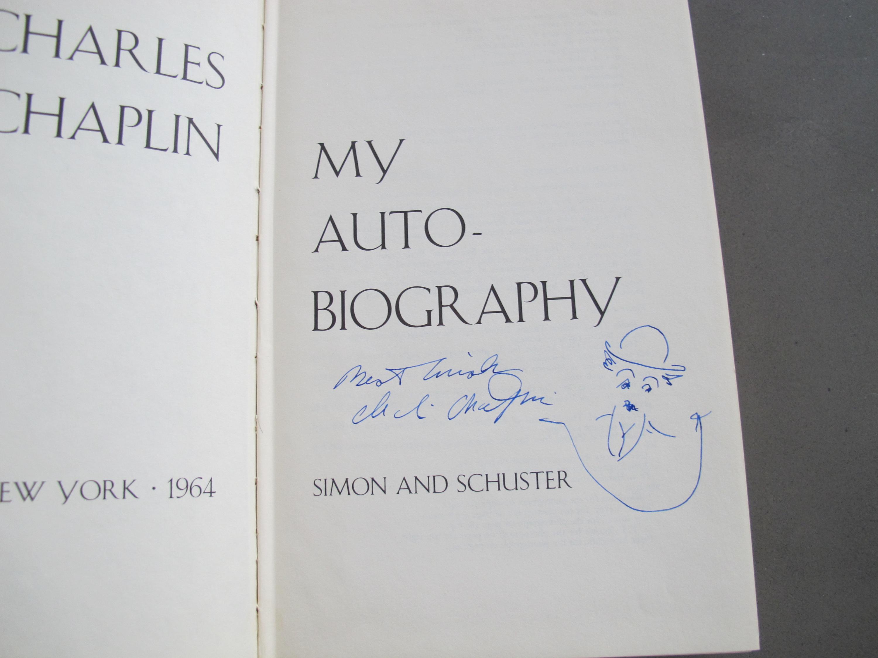 チャールズ・チャップリン 直筆サイン入り 初版 自伝 希少コレクターズ