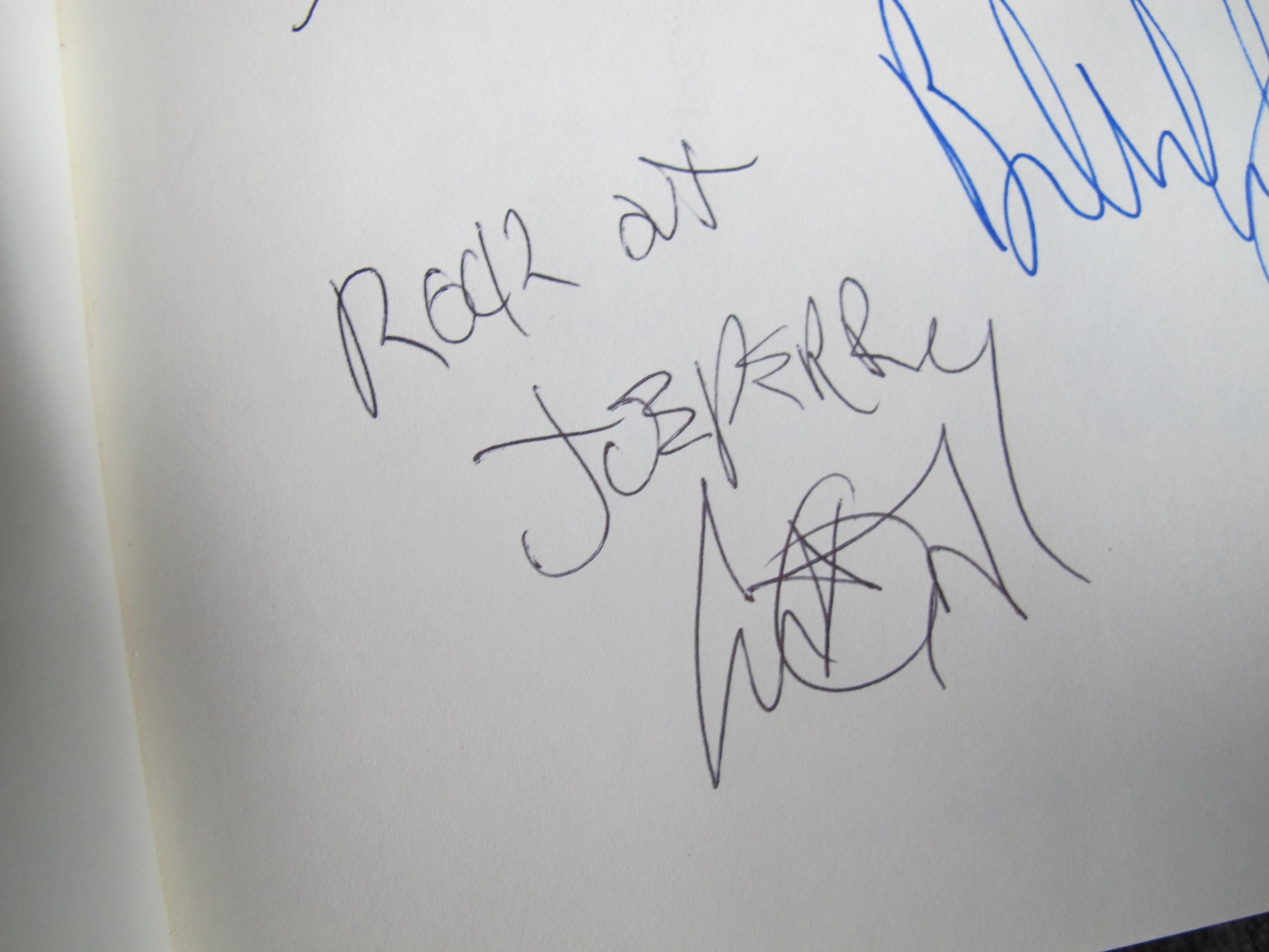 エアロスミス 直筆サイン入り X 3 スティーブン タイラー ジョー