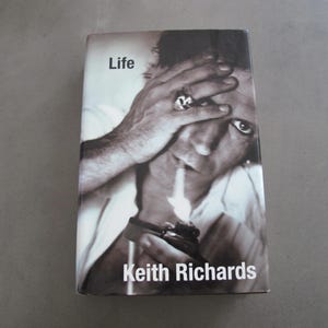 Keith Richards HAND SIGNED Life Book 1st Edition & Printing Rolling Stones Guitar