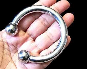 Hoefijzer barbell armband, extreme piercing barbell, grote hoefijzer barbell