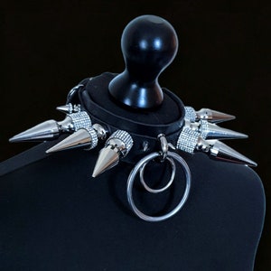 Gaint tree spike chokers, rhinestone spike choker, spiked collar