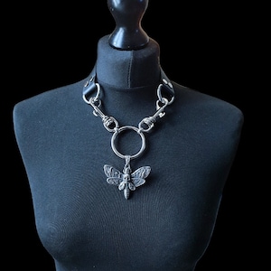 Goth choker/dödsmal choker/goth halsband/dödskallechoker