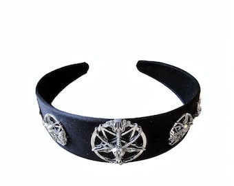 Baphomet headband, Goth headband