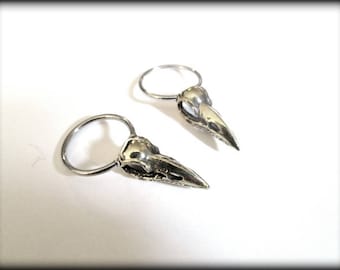 Fågelskalle-septum, fågelskalleörhänge - skalle-septum - 1 par