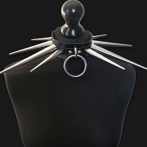 Spike choker collar/goth choker/choker big spike/choker collar/giant spike choker