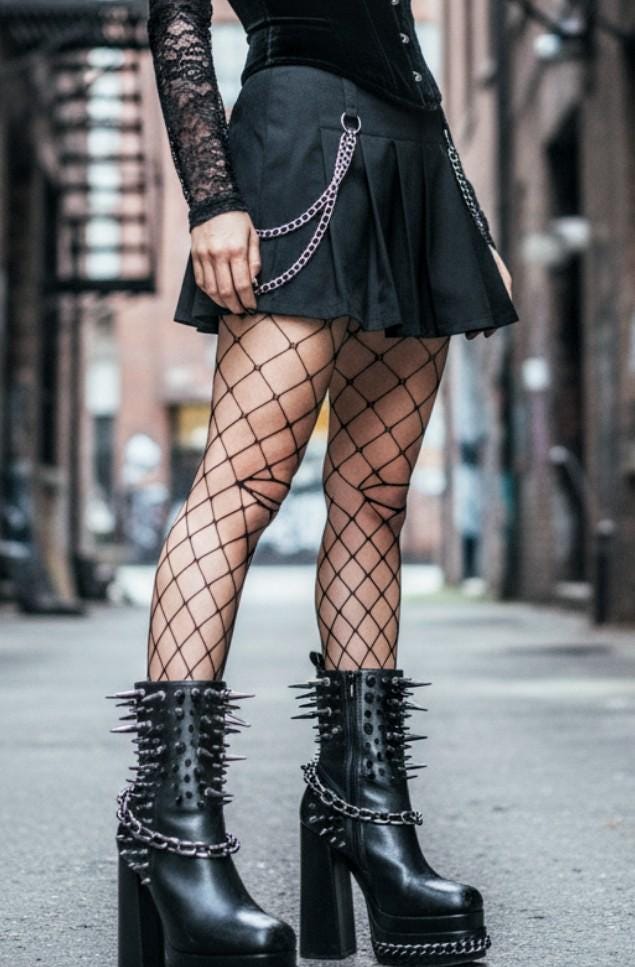 Ankle Boots Emo Style Boots Goth Boots Punk Platform Boots/ Spiked Goth  Boot /knee Length