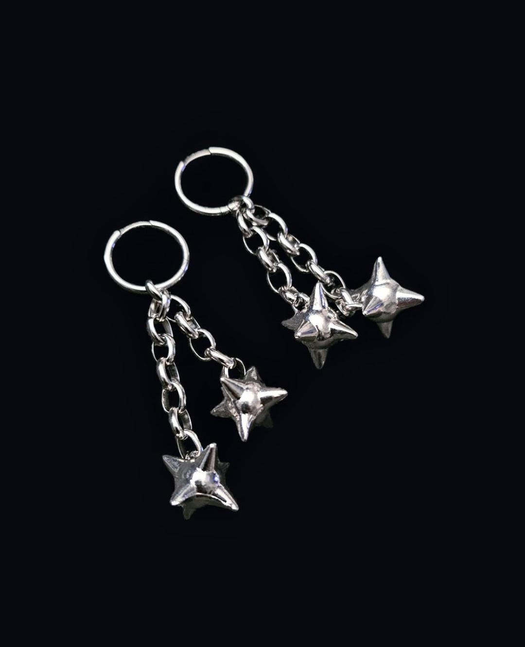 フレイルボールイヤリング、ゴスイヤリング、フレイルイヤリング - Etsy 日本