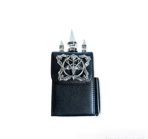 Goth cigarette case/bat cigarette case/goat head cigarette box