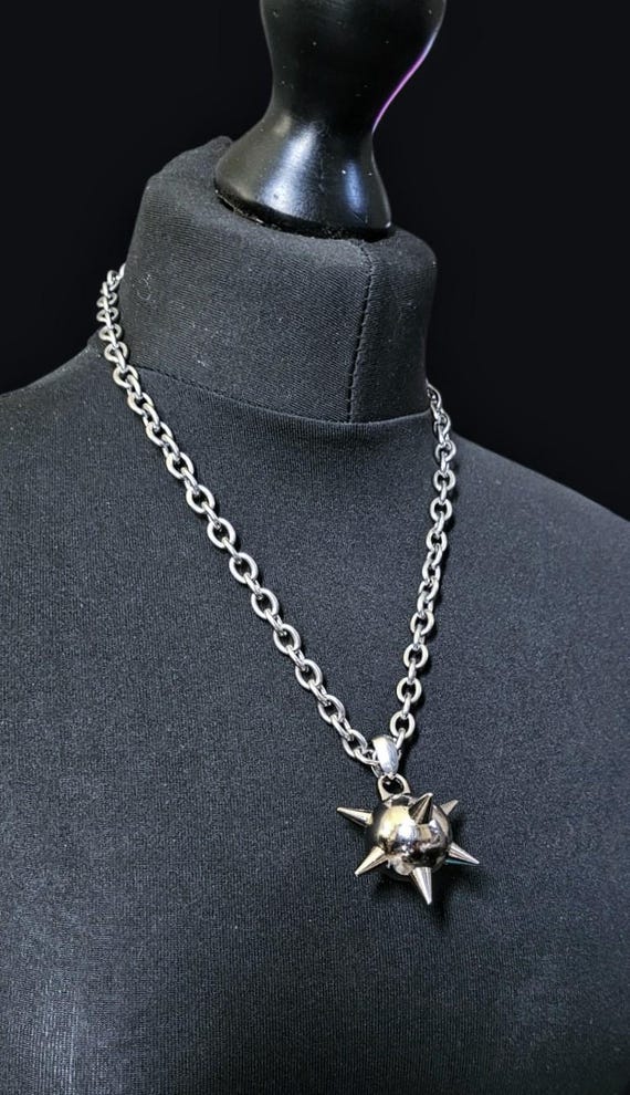 Flail Ball Necklace, Flail Necklace, Spiked Ball Necklace - Etsy