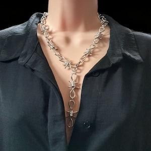 Barbed wire necklace