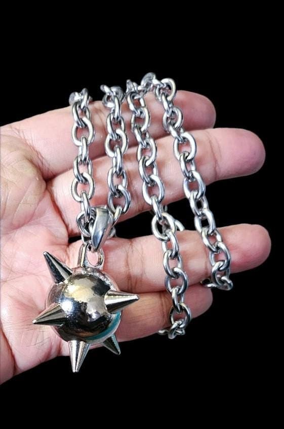 Flail ball necklace, Flail necklace, spiked ball necklace