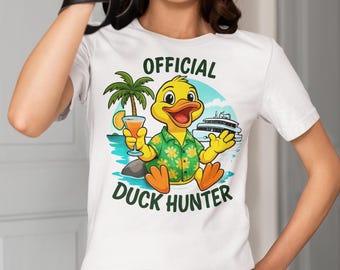 Official Duck Hunter Tropical Duck T-Shirt | Hawaiian Duck design cruise ship Vacay