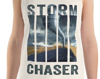 Storm Chaser Tank Top: Tornado Hurricane Graphic Unisex Tee