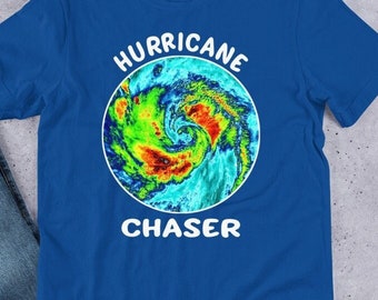 Adult Hurricane Chaser Cyclone Weather Tropical Storm Watcher Short-Sleeve Unisex T-Shirt