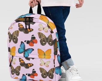Butterflies Gift for Girls, Women, Butterfly Lovers, School, Travel, Overnight Backpack,