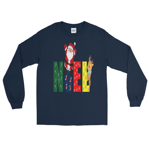 Noel père Noël vacances Rennes de Noël cadeau de la famille famille la à manches longues T-Shirt 55d341 Noel père Noël vacances Rennes de Noël cadeau de la famille famille la à manches longues T-Shirt 55d341