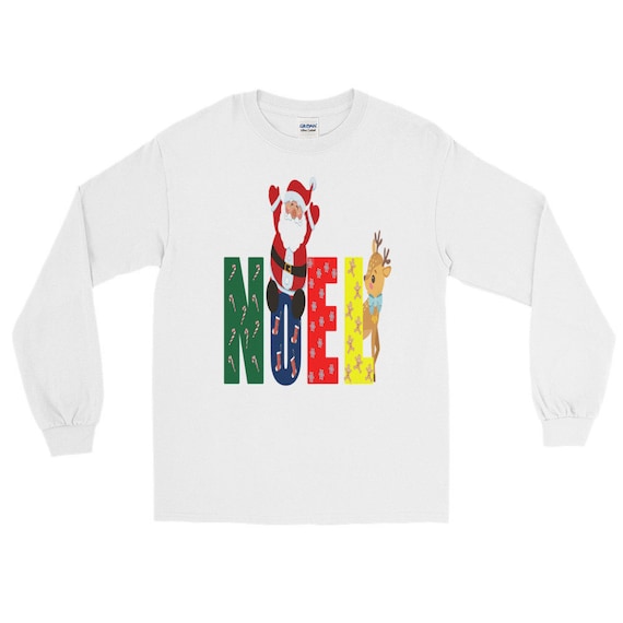 Noel père Noël vacances Rennes de Noël cadeau de la famille famille la à manches longues T-Shirt 55d341 Noel père Noël vacances Rennes de Noël cadeau de la famille famille la à manches longues T-Shirt 55d341