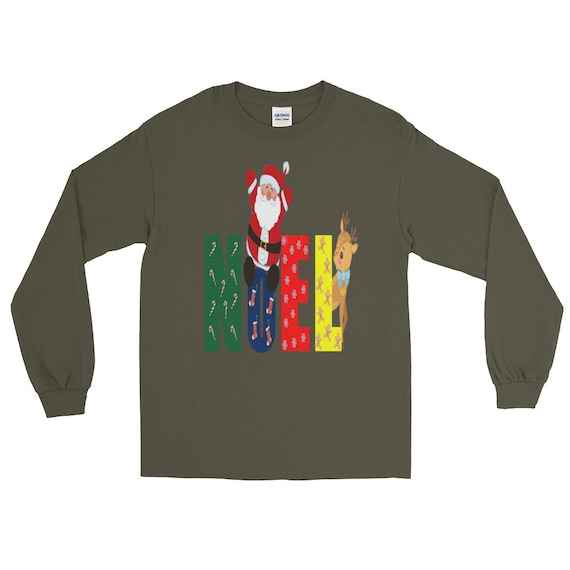 Noel père Noël vacances Rennes de Noël cadeau de la famille famille la à manches longues T-Shirt 55d341 Noel père Noël vacances Rennes de Noël cadeau de la famille famille la à manches longues T-Shirt 55d341