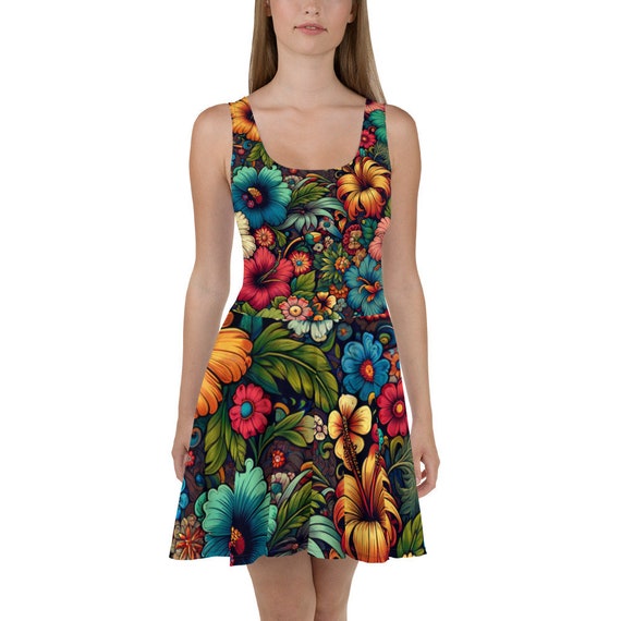 floral summer skater dress Can't Resist Chiffon Floral Skater Dress