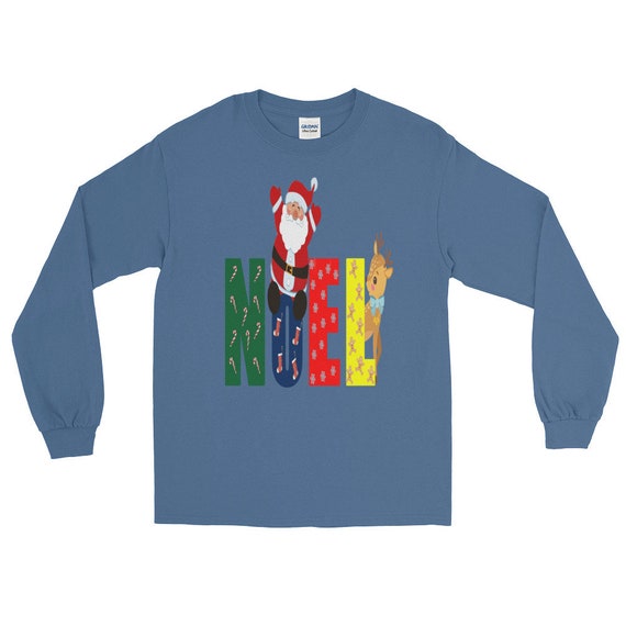 Noel père Noël vacances Rennes de Noël cadeau de la famille famille la à manches longues T-Shirt 55d341 Noel père Noël vacances Rennes de Noël cadeau de la famille famille la à manches longues T-Shirt 55d341