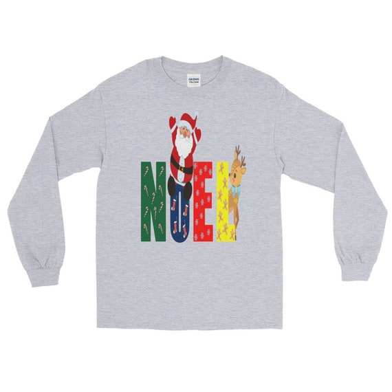 Noel père Noël vacances Rennes de Noël cadeau de la famille famille la à manches longues T-Shirt 55d341 Noel père Noël vacances Rennes de Noël cadeau de la famille famille la à manches longues T-Shirt 55d341