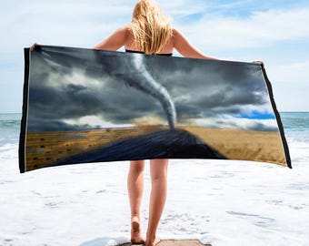 Storm Chaser Towel Meteorology, Weather Enthusiast, Forecaster Bath Beach Towel