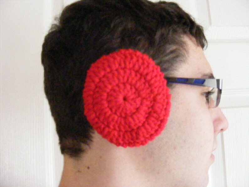Crocheted Ear Muffs Ear Muffs Ear Warmers Warm Ear Wear Etsy