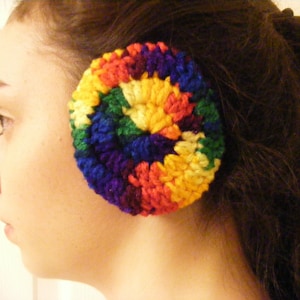 Crocheted Ear Muffs, Ear Muffs, hats and caps, free shipping image 1