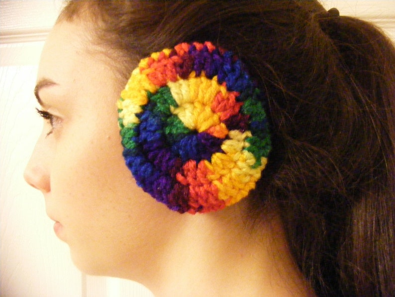 Crocheted Ear Muffs, Ear Muffs, hats and caps, free shipping image 1