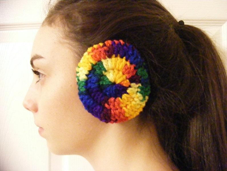 Crocheted Ear Muffs, Ear Muffs, hats and caps, free shipping image 3