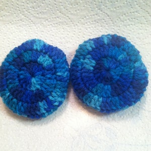 Crocheted Ear Muffs, Ear Muffs, blue ear muffs, stocking stuffers, free shipping