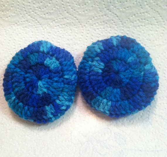 Crocheted Ear Muffs Ear Muffs Blue Ear Muffs Stocking Etsy