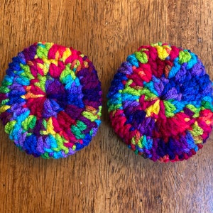 crocheted ear muffs, earmuffs, crochet ear muffs