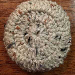 earmuffs, crocheted earmuffs, warm ear wear, aran fleck earmuffs