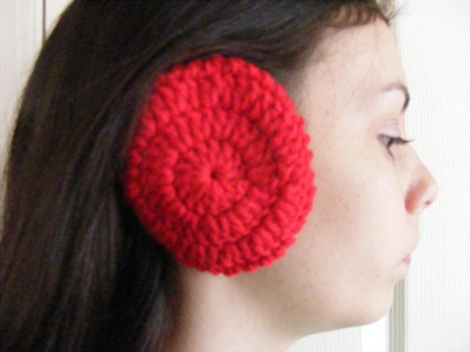 Crocheted Ear Muffs Ear Muffs Ear Warmers Warm Ear Wear Etsy