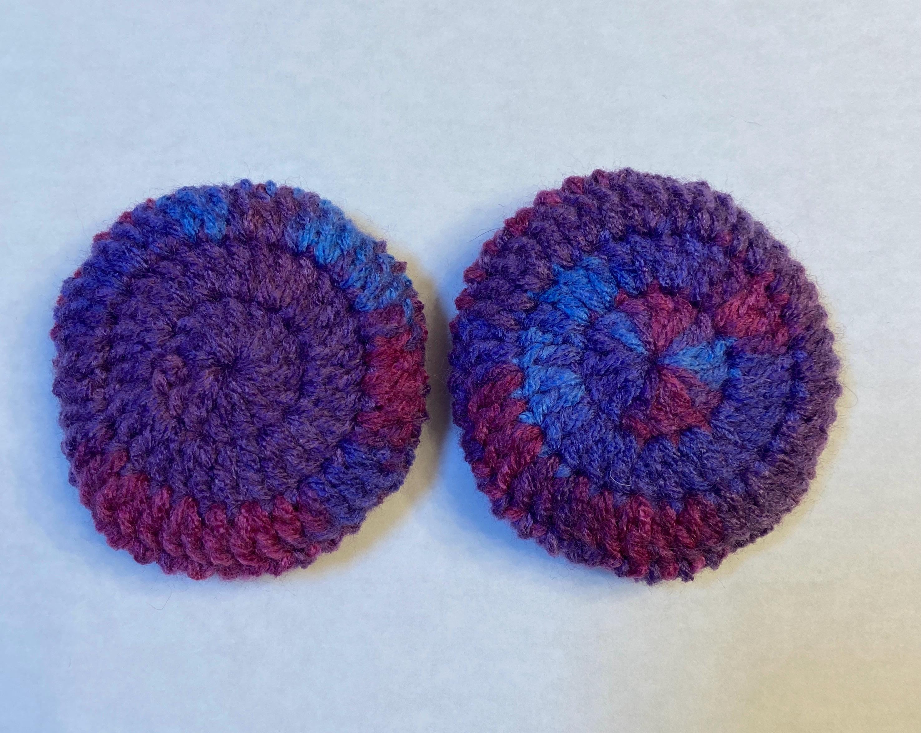 Crocheted Earmuffs: earmuffs, ear warmers, jewel toned