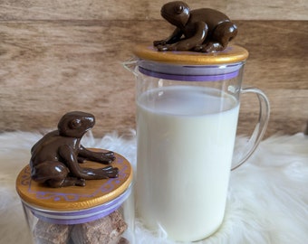 Chocolate Frog Glass Pitcher