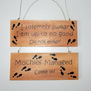 Up To No Good Door Sign