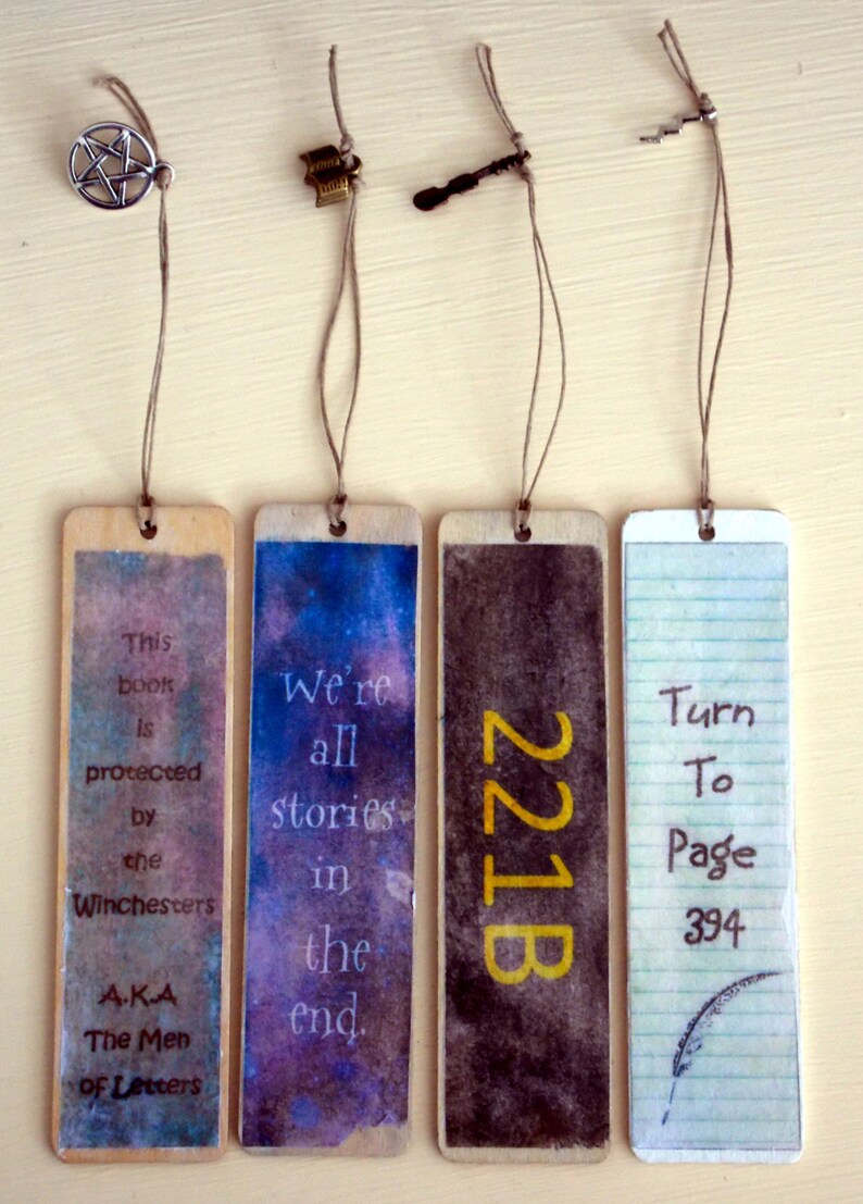 Rustic Fandom Bookmarks - Etsy Canada