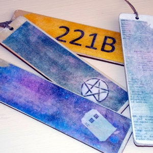 Fandom Bookmarks Rustic Fandom Bookmarks - Etsy