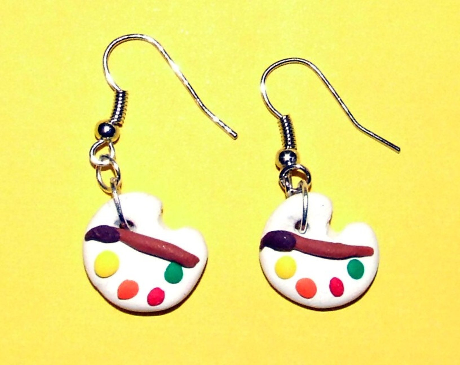Art Palette Earrings Etsy Canada