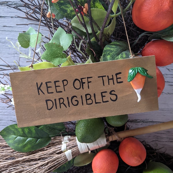 Keep Off the Dirigibles Sign