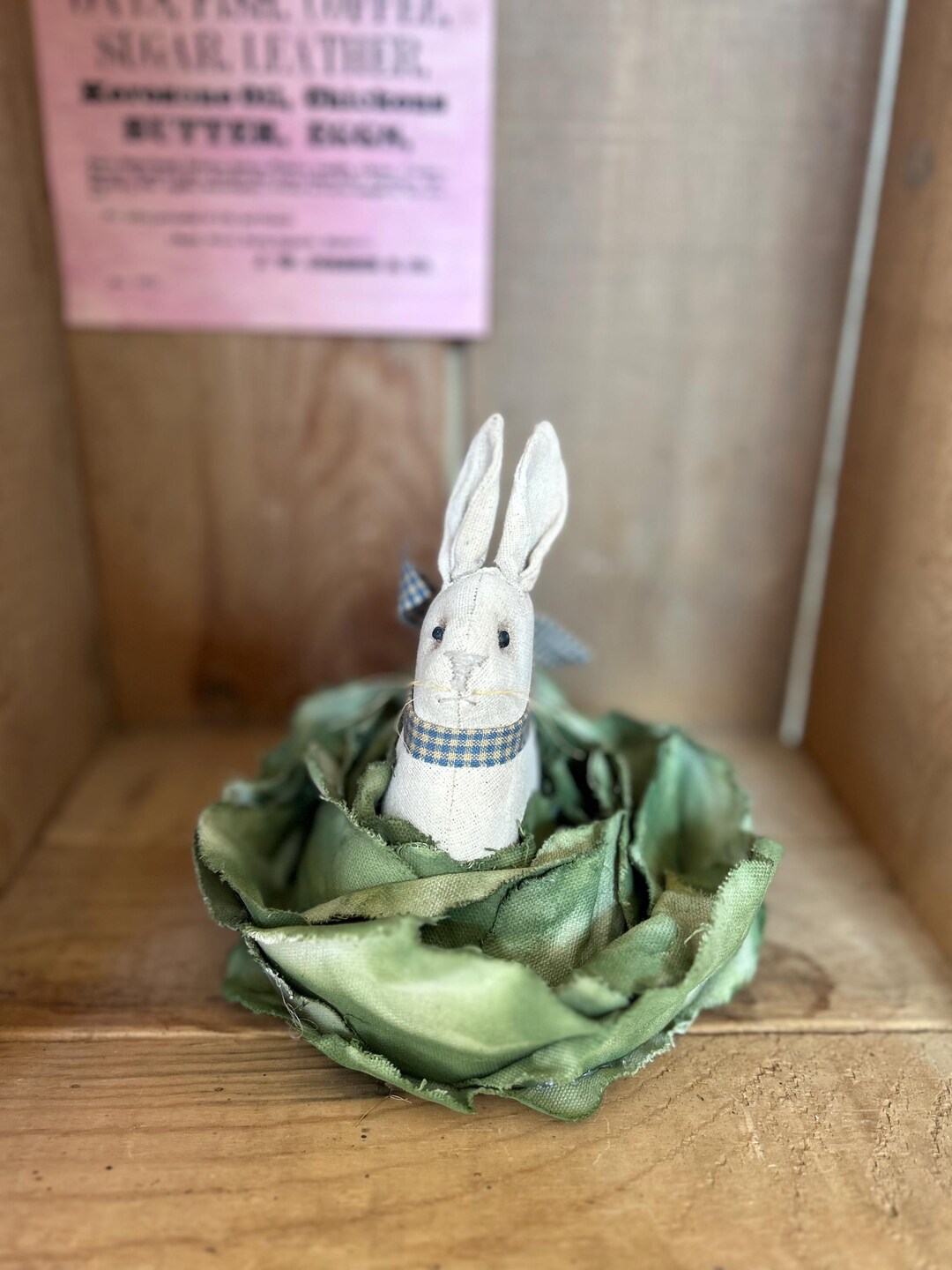 Primitive Rabbit Spring Primitive Spring Cabbage Bunny~ Primitive Rabbit~ Primitive Spring ...