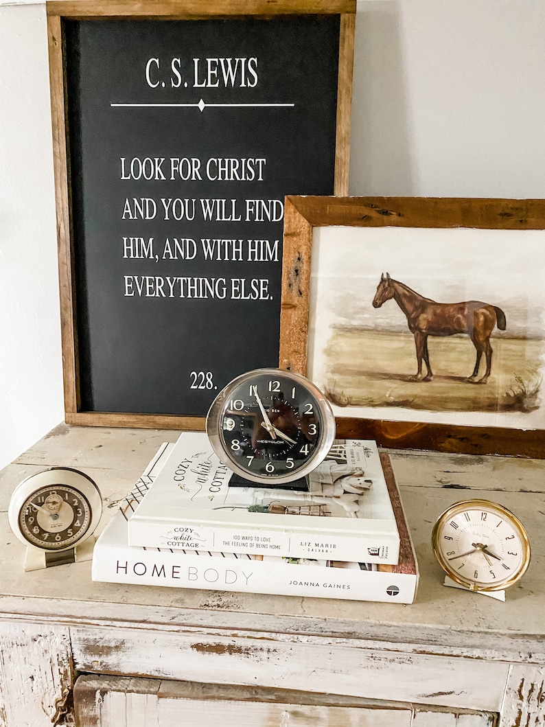 C.S Lewis Wood Sign Farmhouse Sign-Fixer Upper-Modern Farmhouse-Book Page