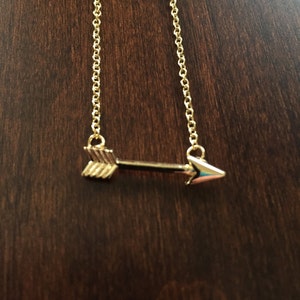 arrow necklace gold, arrow necklace, gold arrow necklace, necklace arrow, arrow jewelry, arrow pendant, small arrow necklace, gold arrow